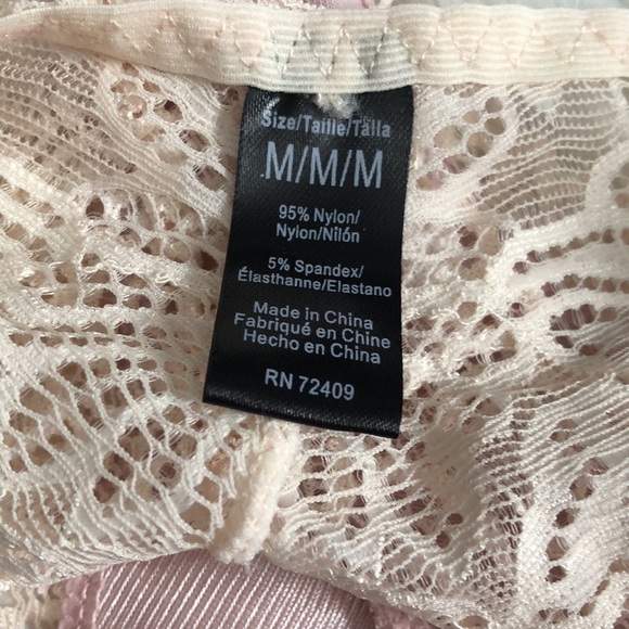 Rene Rofe light pink lace thong panties   NWT - Picture 6 of 6